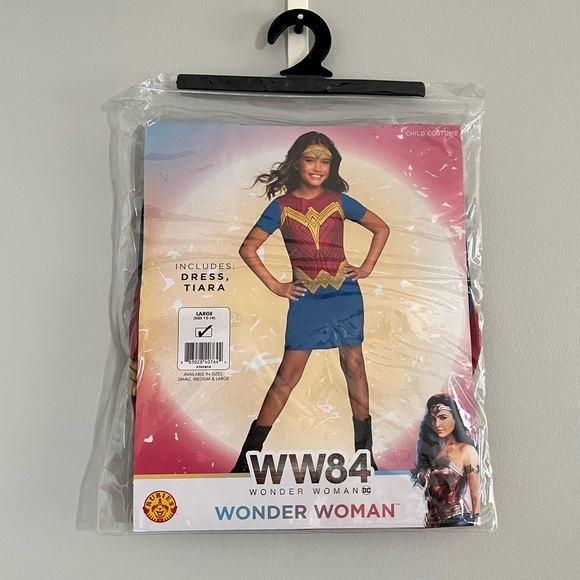 Wonder Woman WW84 Girls Large Halloween Costume Dress Up - Picture 1 of 3